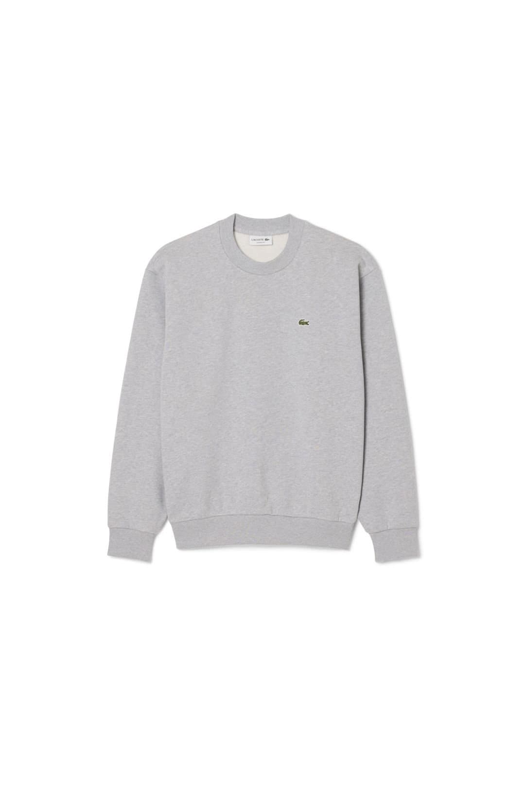 Lacoste Lacoste Men's Crew Neck Sweatshirt Silver Chine in Grey