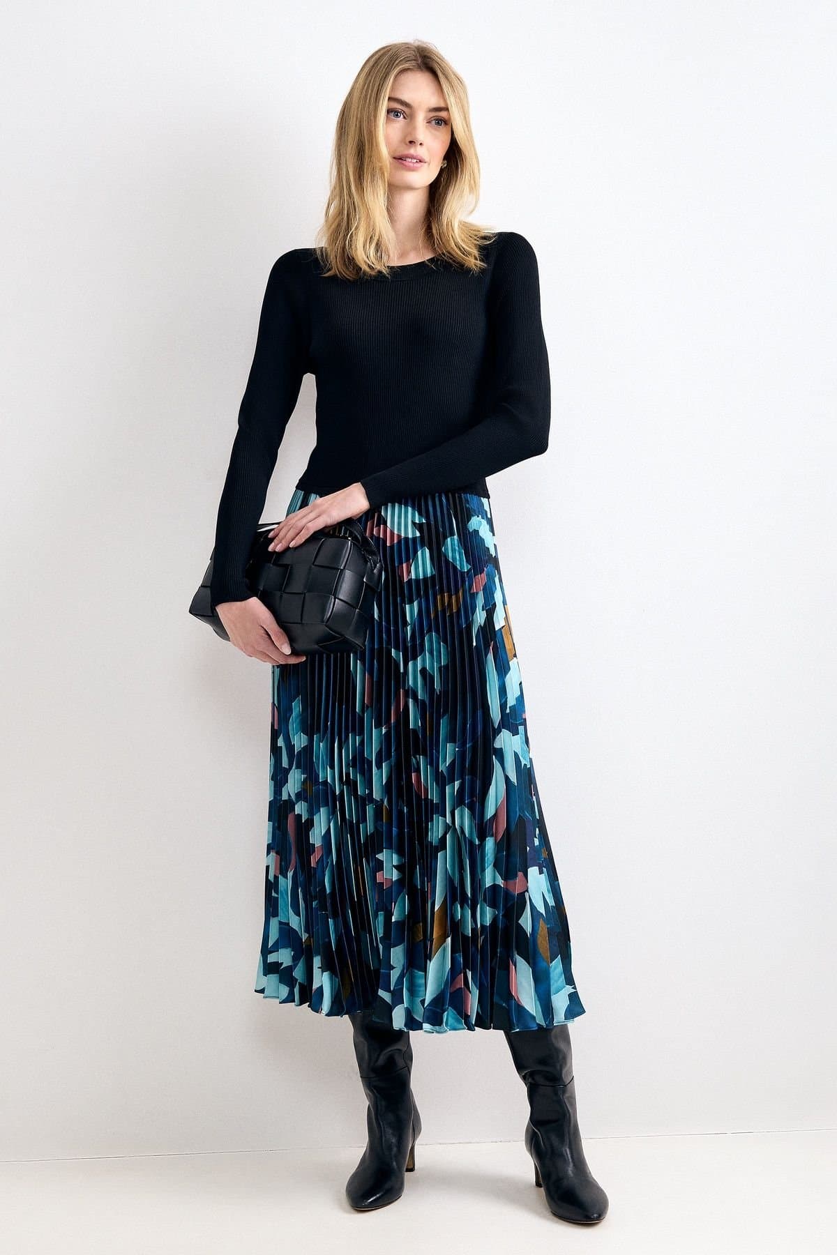 Phase Eight Phase Eight Women's Riley Knit Dress in Teal