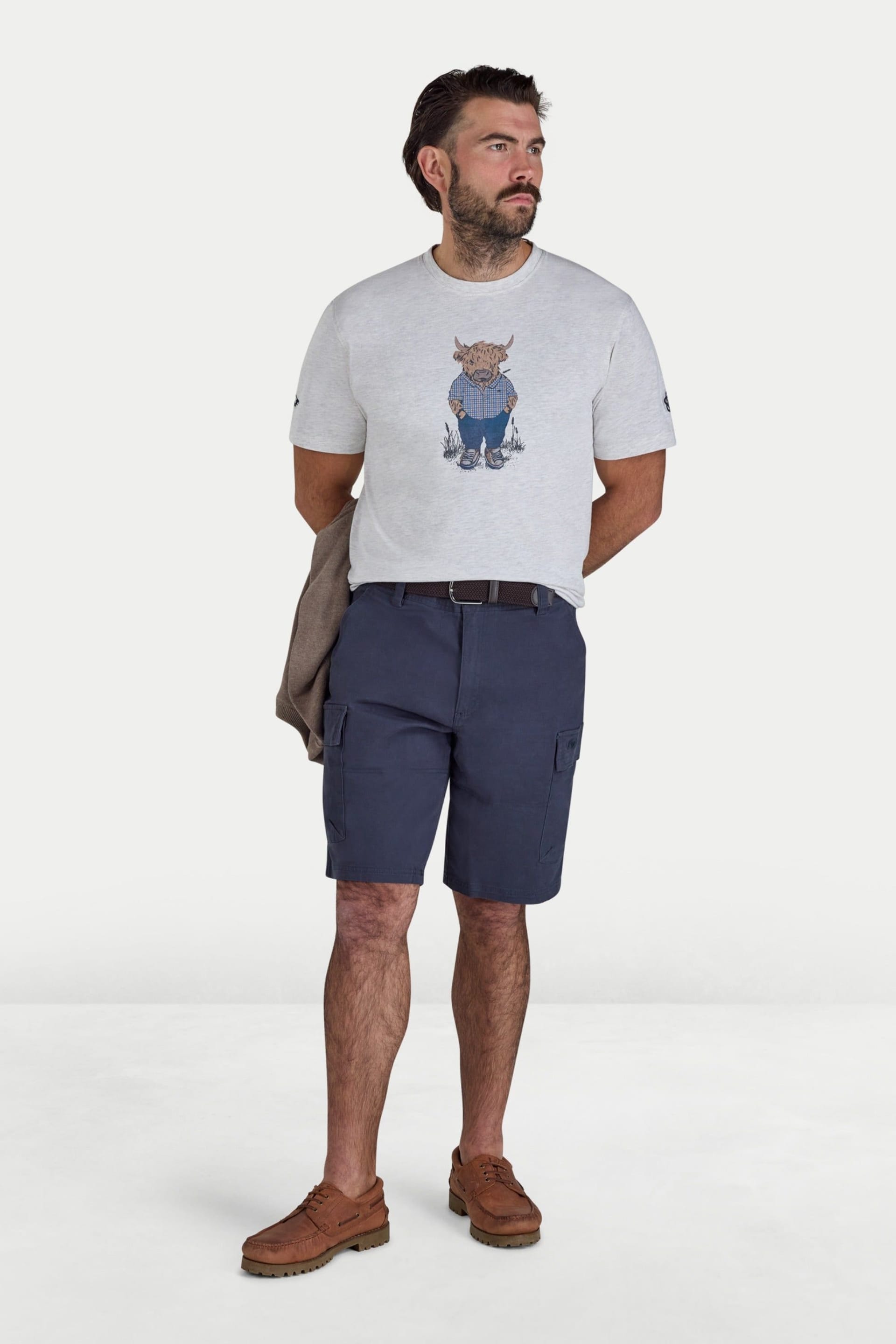 raging bull Raging Bull Men's Farmer Bull T-Shirt in Natural White - 4