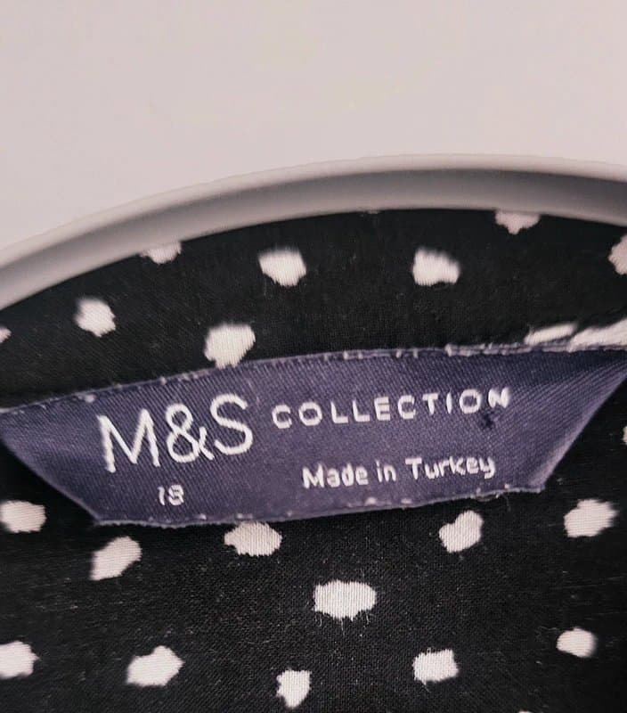 M&S Collection M&S Collection Ditsy Cotton Shirt - Size 18 - Greatll Condition