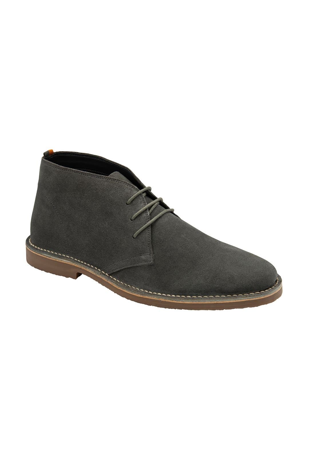 Frank Wright Frank Wright Men's Suede 'Edwin' Desert Boots in Grey