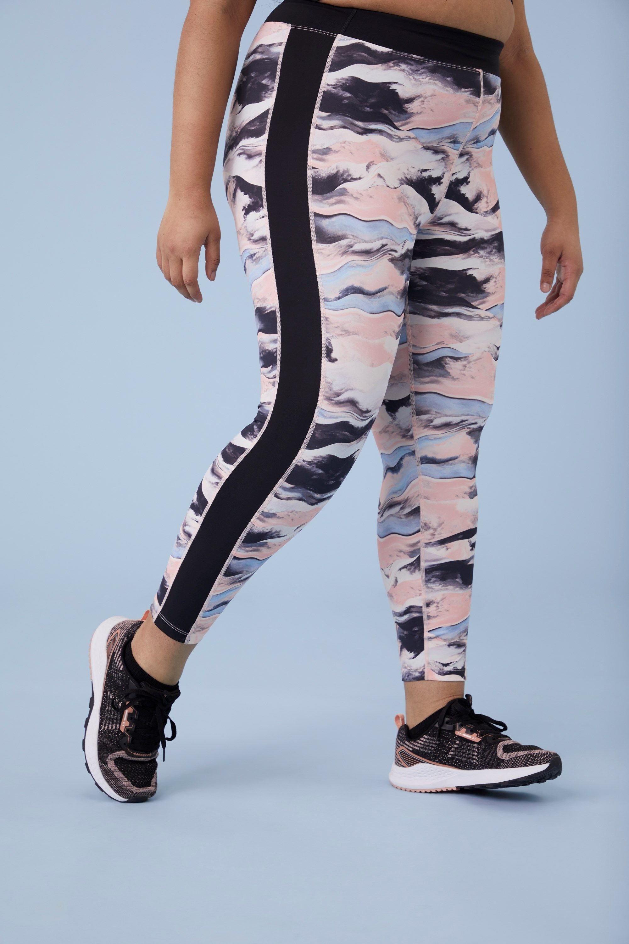 Active People Active People Women's 'Fusion' Stretchy Lightweight Moisture Wicking Soft Casual Leggings in Dusty Pink - 2