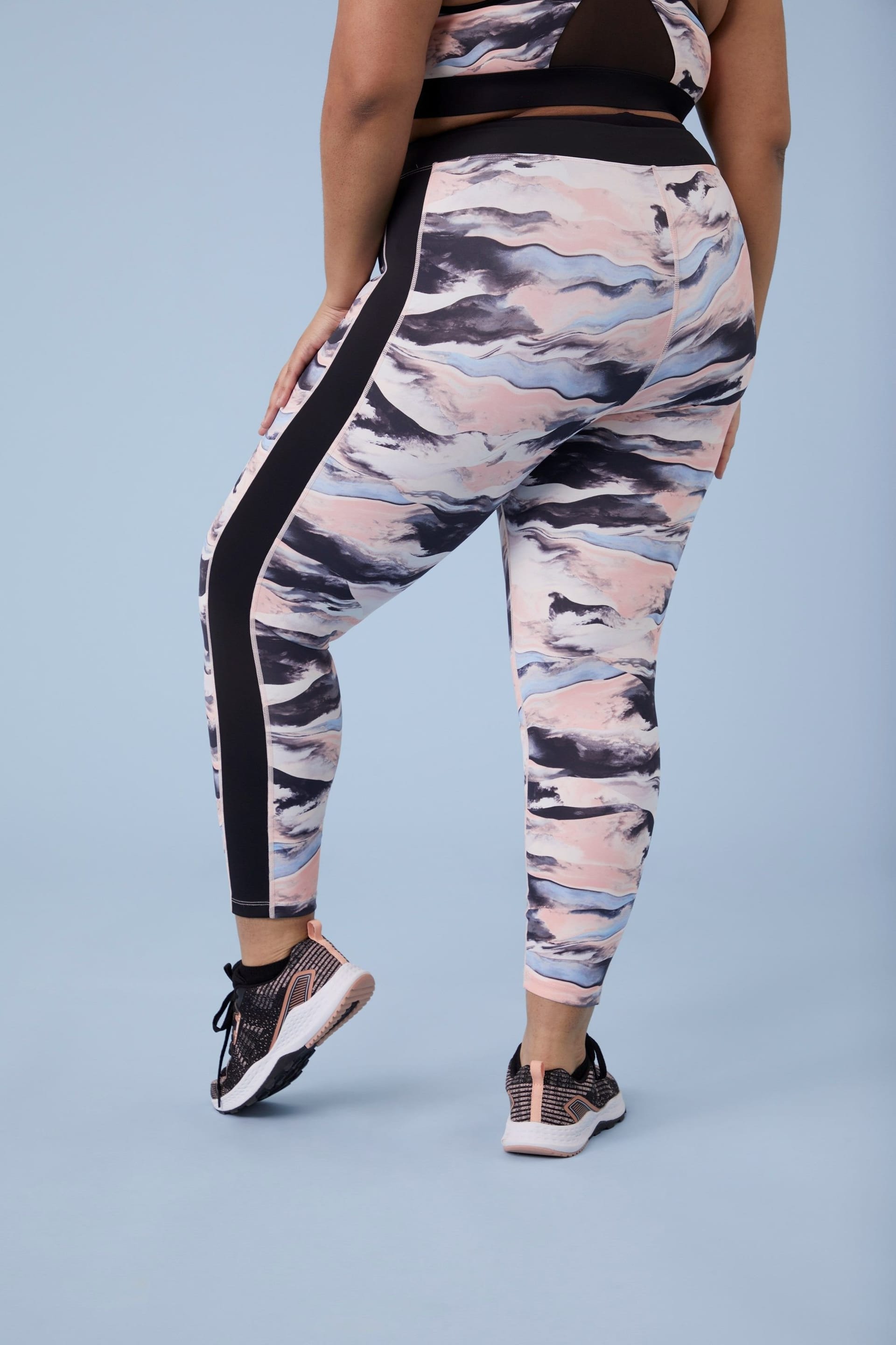 Active People Active People Women's 'Fusion' Stretchy Lightweight Moisture Wicking Soft Casual Leggings in Dusty Pink - 4