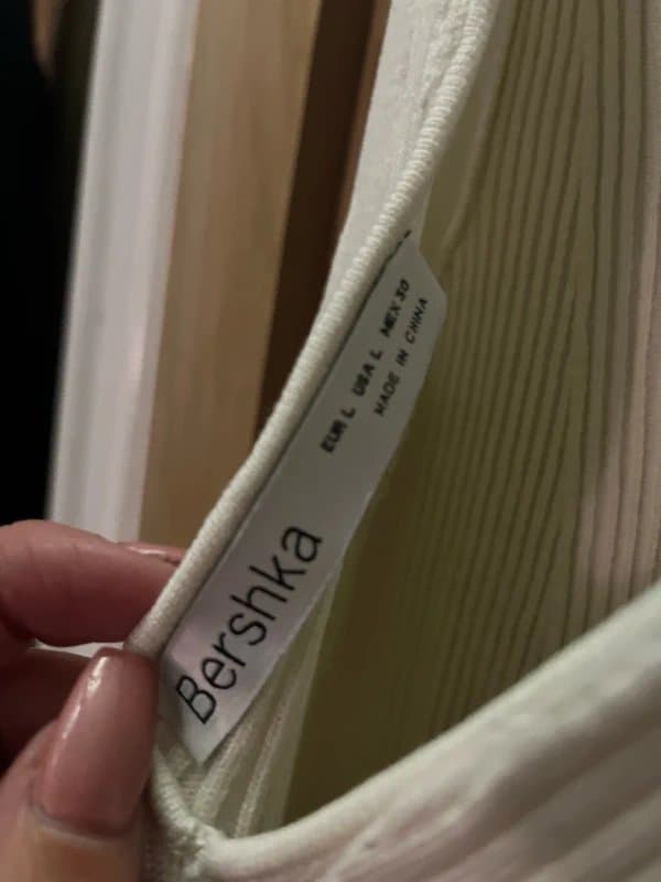 Bershka Bershka cream fit dress knit