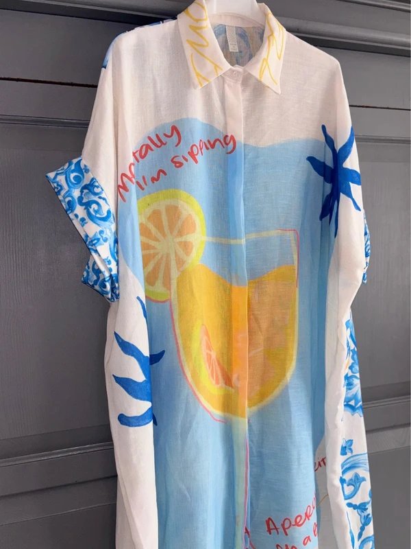 ITALIAN BRAND Italian Cocktail beach dress summer dress - 1