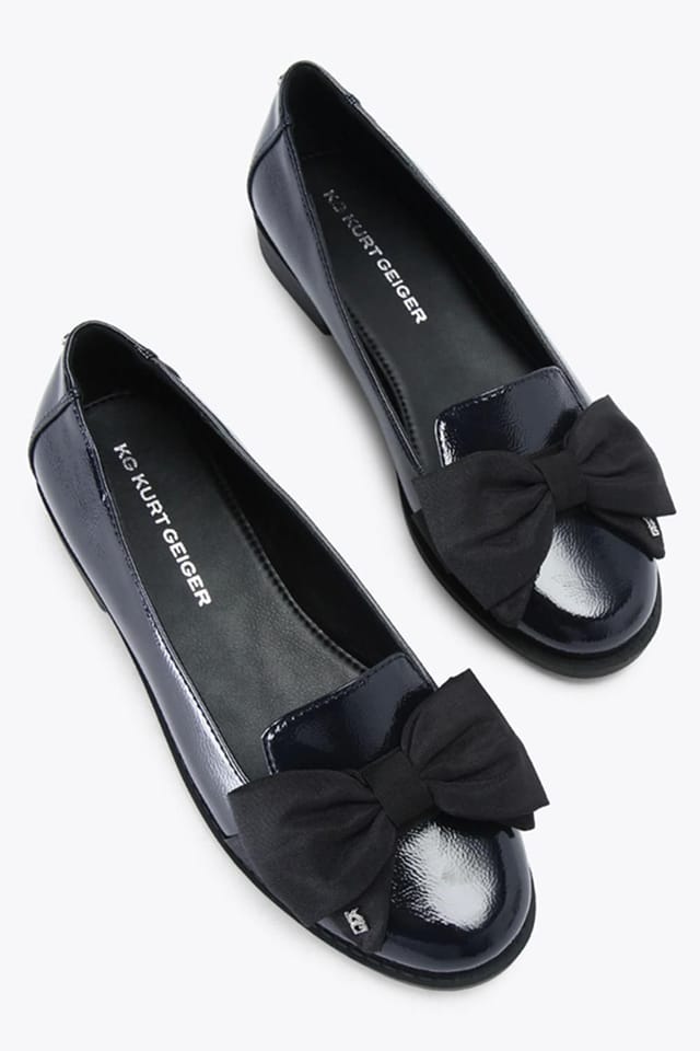 KG Kurt Geiger KG Kurt Geiger Women's 'Muse' Patent Flats in Navy - 2
