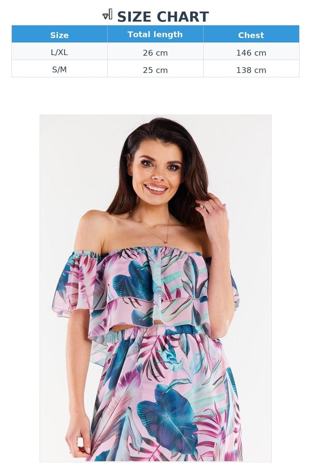 Love Lace Love Lace Women's Short Chiffon Blouse With Double Ruffles - 4