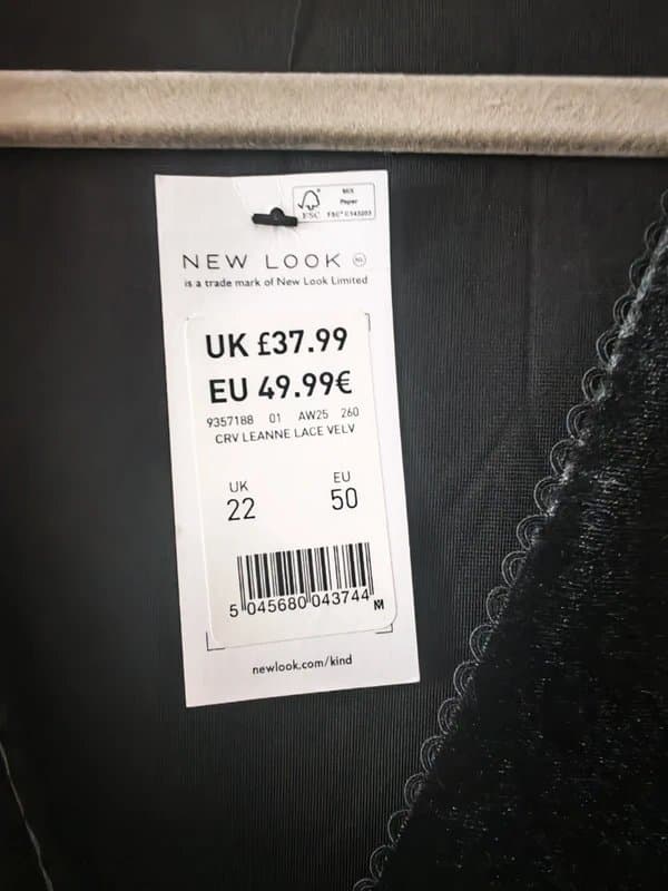 New Look Brand new velvet black dress from new look