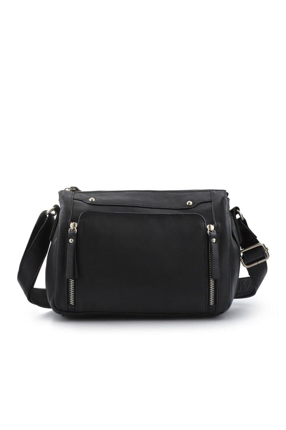 Pavers Pavers Women's Adjustable Multi-Pocket Handbag in Black