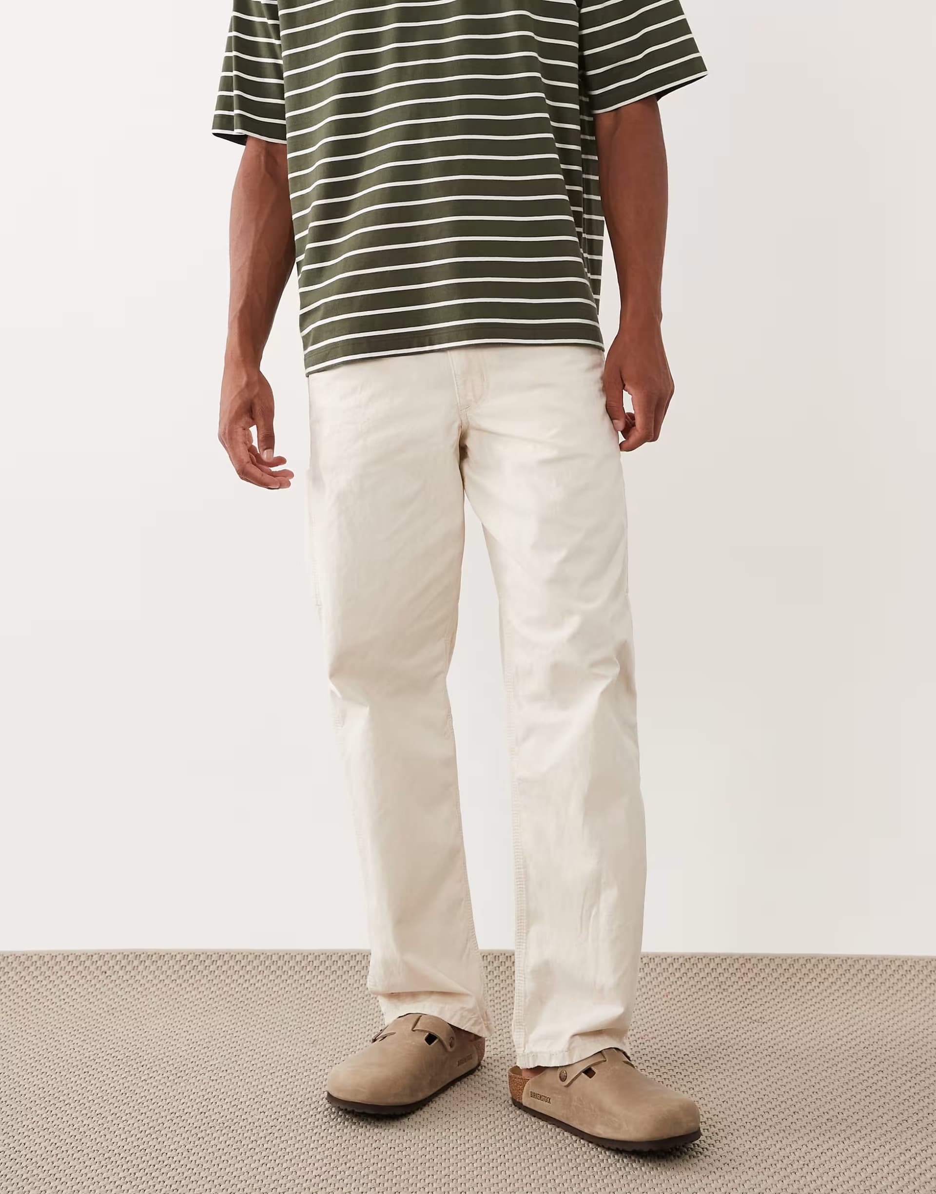 ASOS Polo Ralph Lauren wide leg trousers in cream