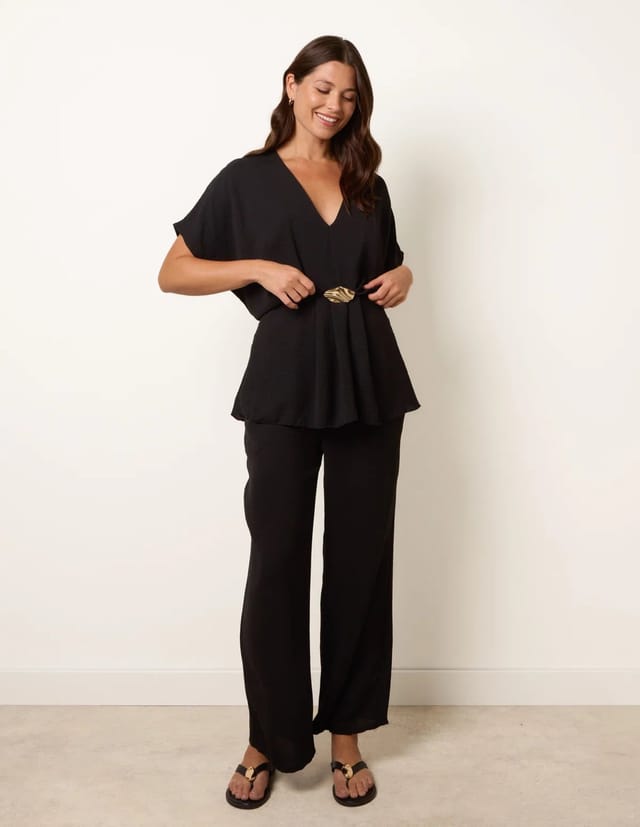 Blue Vanilla Two Piece Buckle Trouser Set - 3