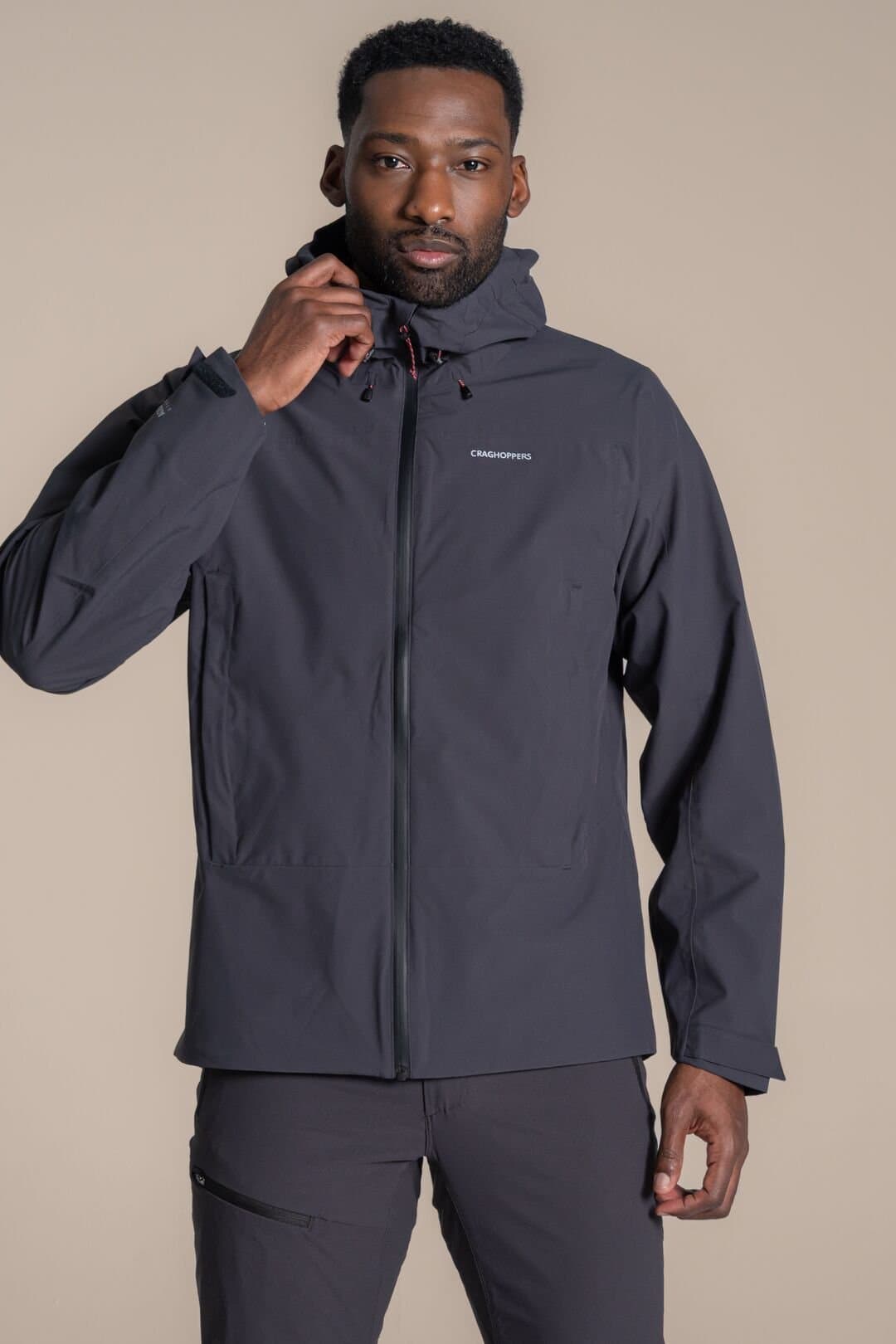 Craghoppers Craghoppers Men's Ponsa Waterproof Shell Jacket in Dark Grey