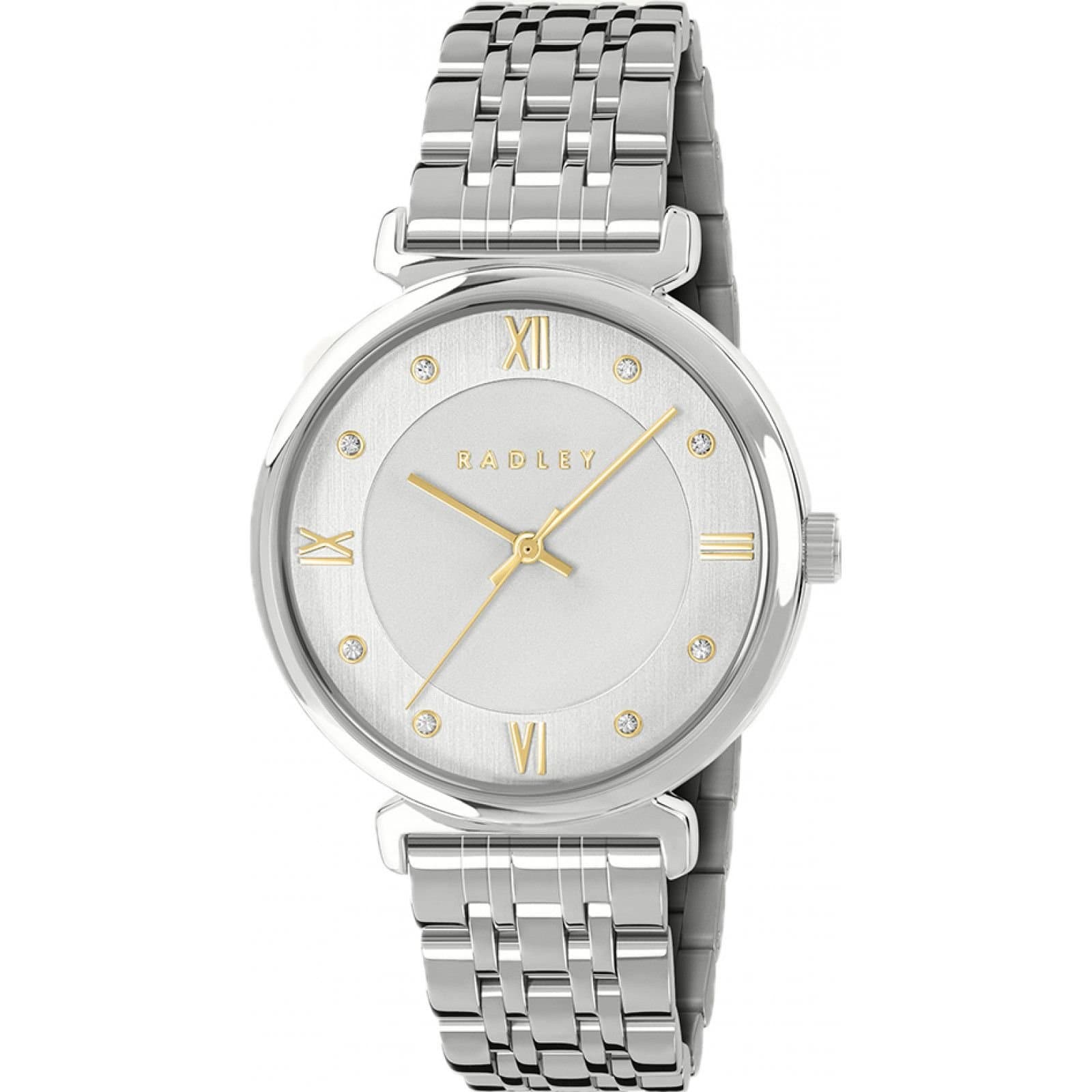 Radley Radley Women's RY4657 Roman Crescent 35mm Quartz Watch in Silver