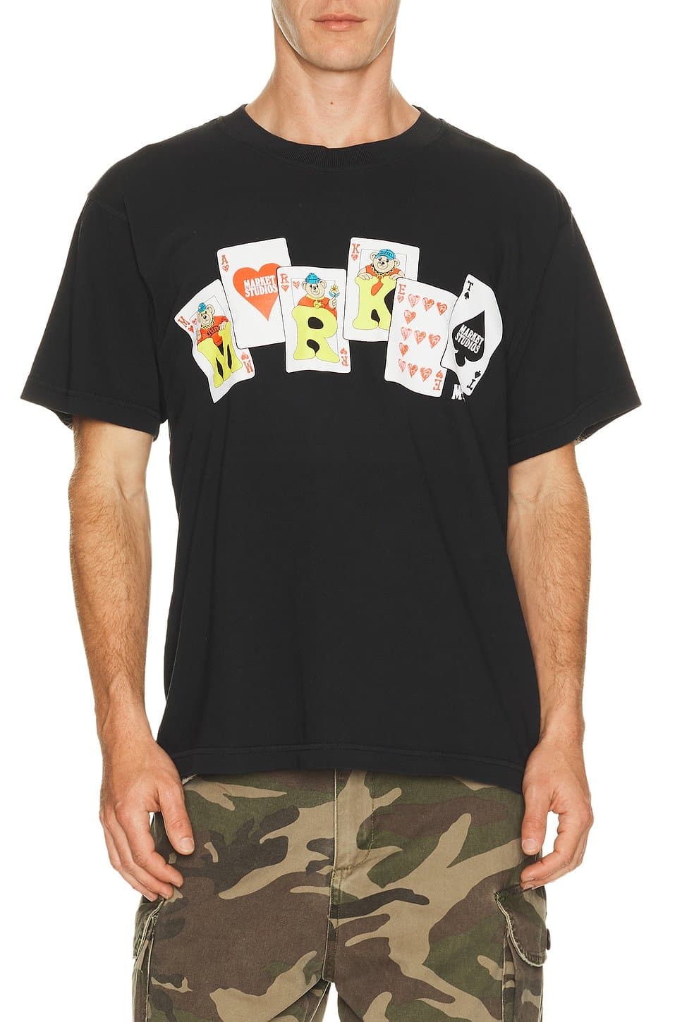 revolve Revolve Black Card Print T-Shirt