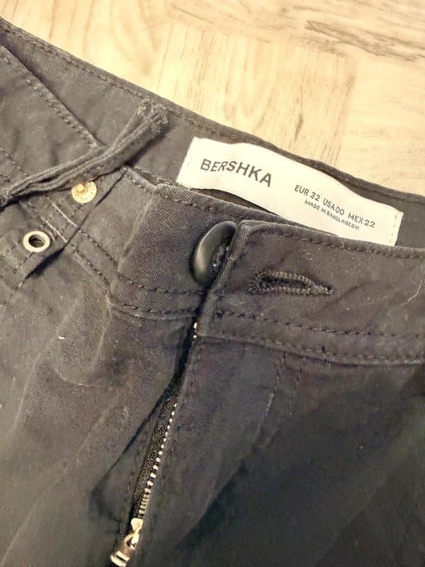 Bershka Berksha black cargo pants