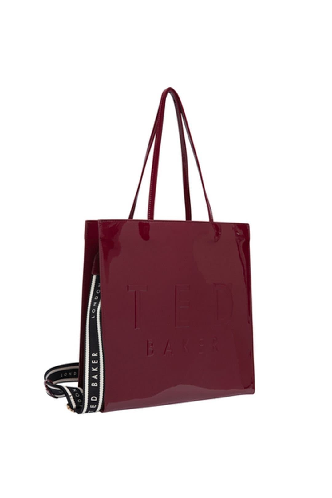 Ted Baker Ted Baker Women's ICONNY Webbing Large Icon Bag Oxblood in Burgundy