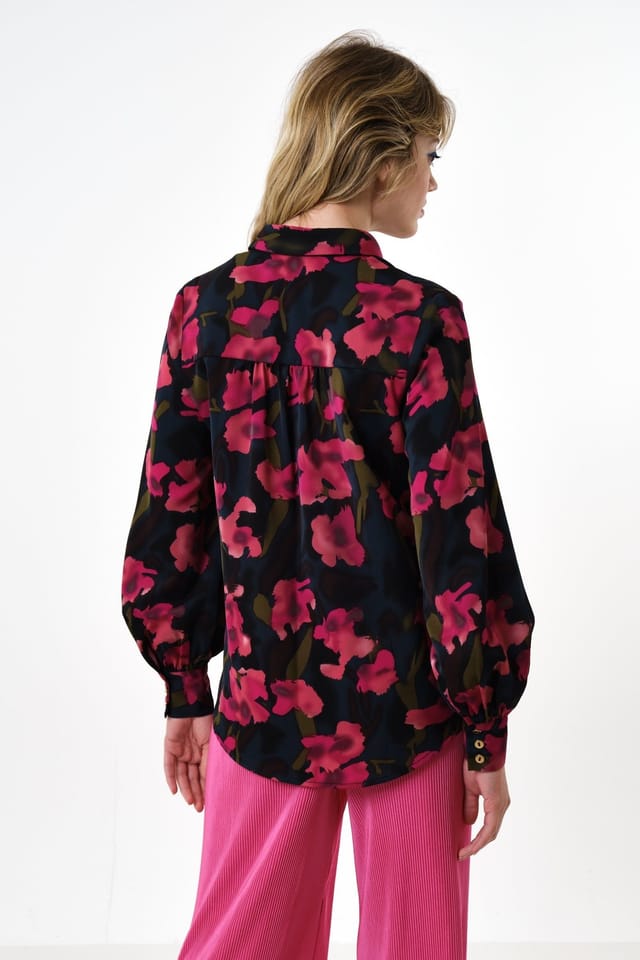 Louche Louche Women's Byron Watermark Floral Print Shirt - 2
