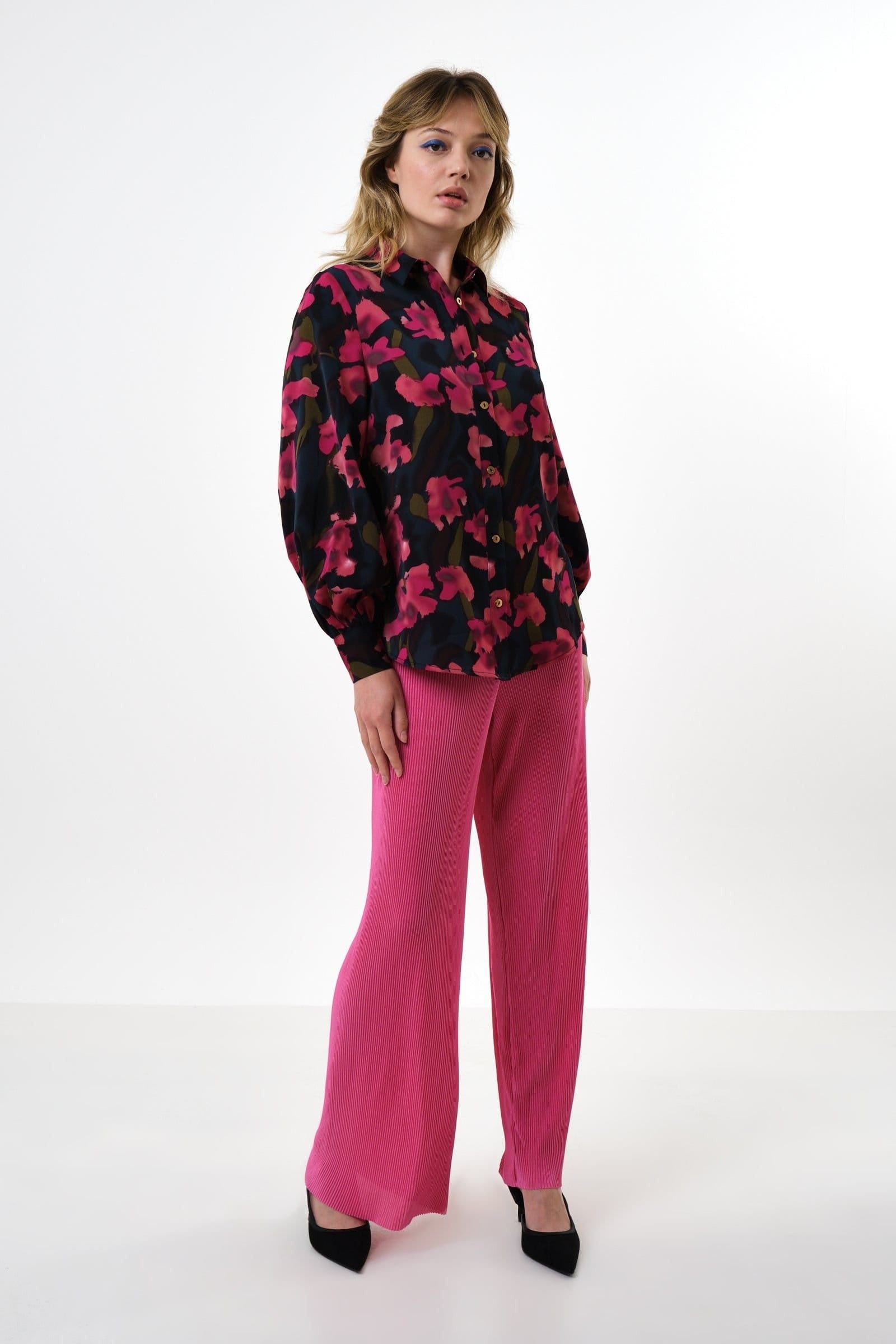 Louche Louche Women's Byron Watermark Floral Print Shirt - 4