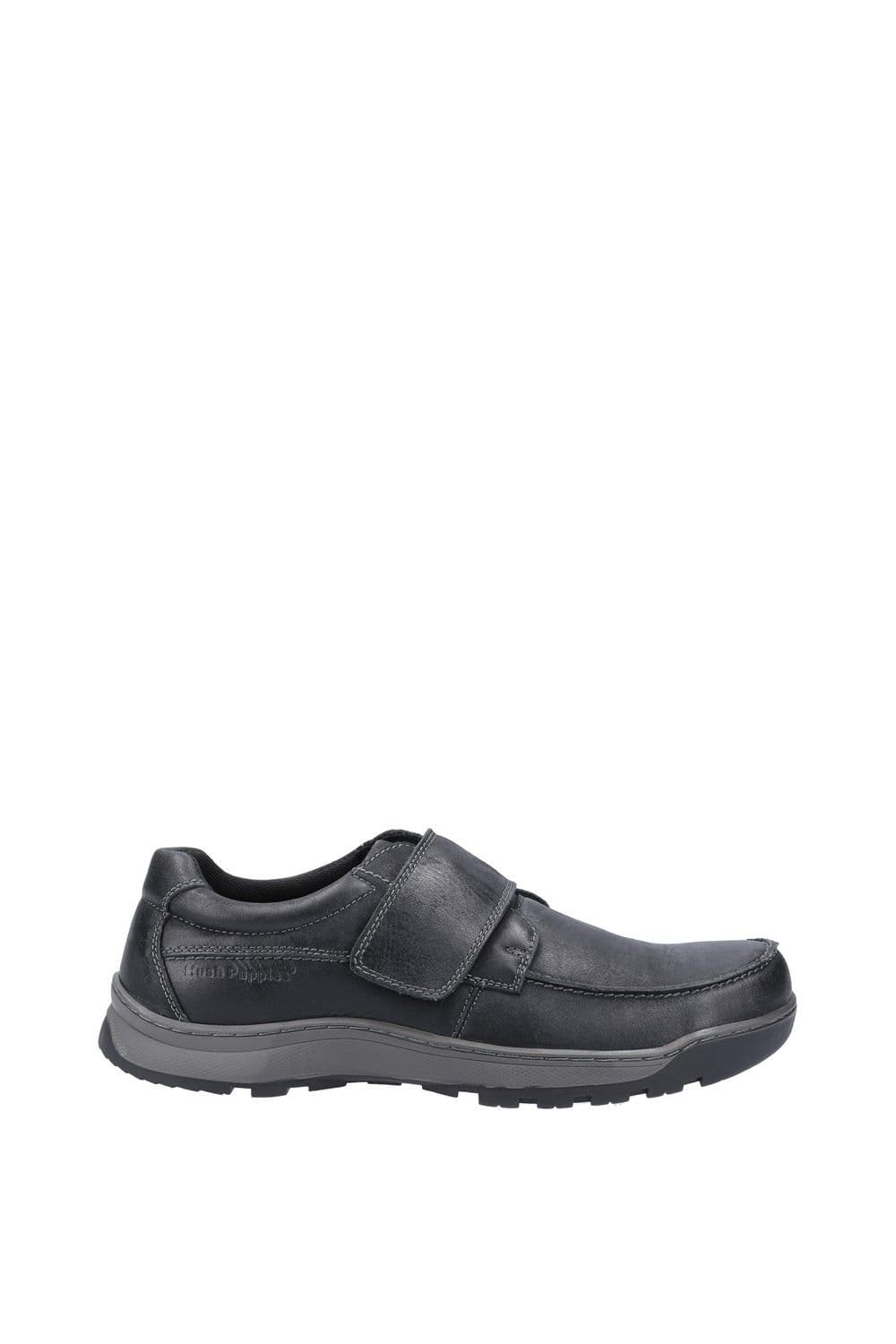 Hush Puppies Hush Puppies Men's 'Casper' Leather Touch Fastening Shoes in Black - 4