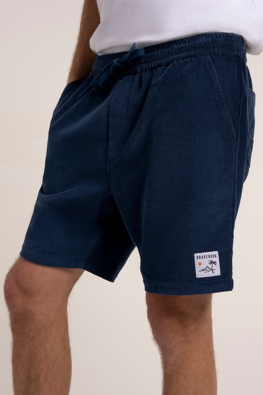 Brakeburn Brakeburn Men's DALHAM CORD SHORTS in Blue - 3