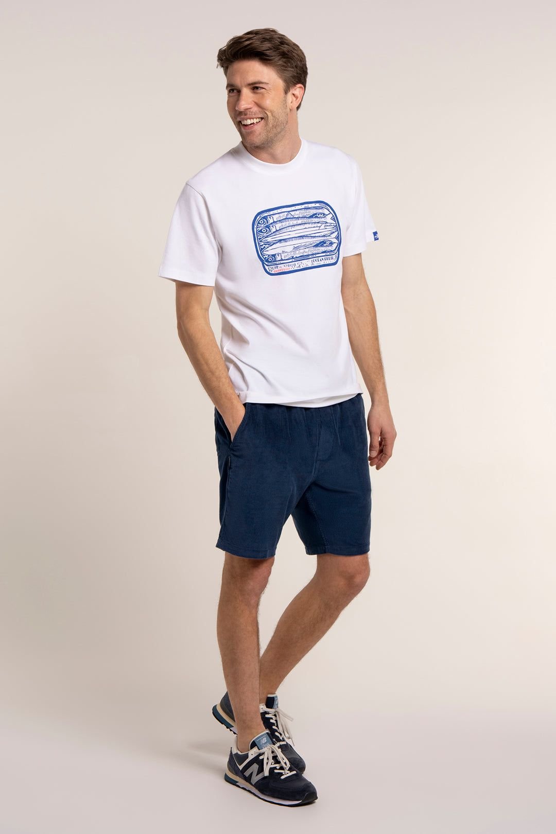 Brakeburn Brakeburn Men's DALHAM CORD SHORTS in Blue - 4