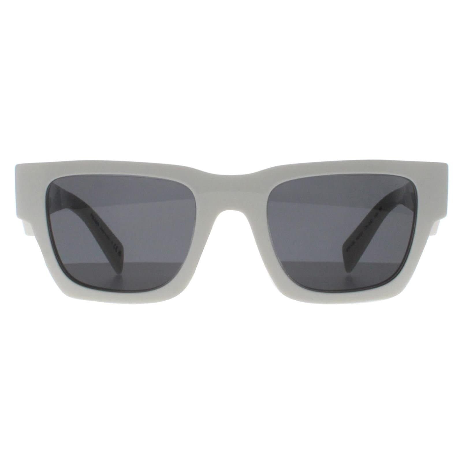 Prada Prada Men's Square Talc Dark Grey PRA06S in White