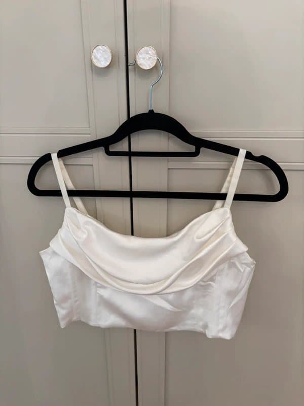 ASOS Satin crop top
