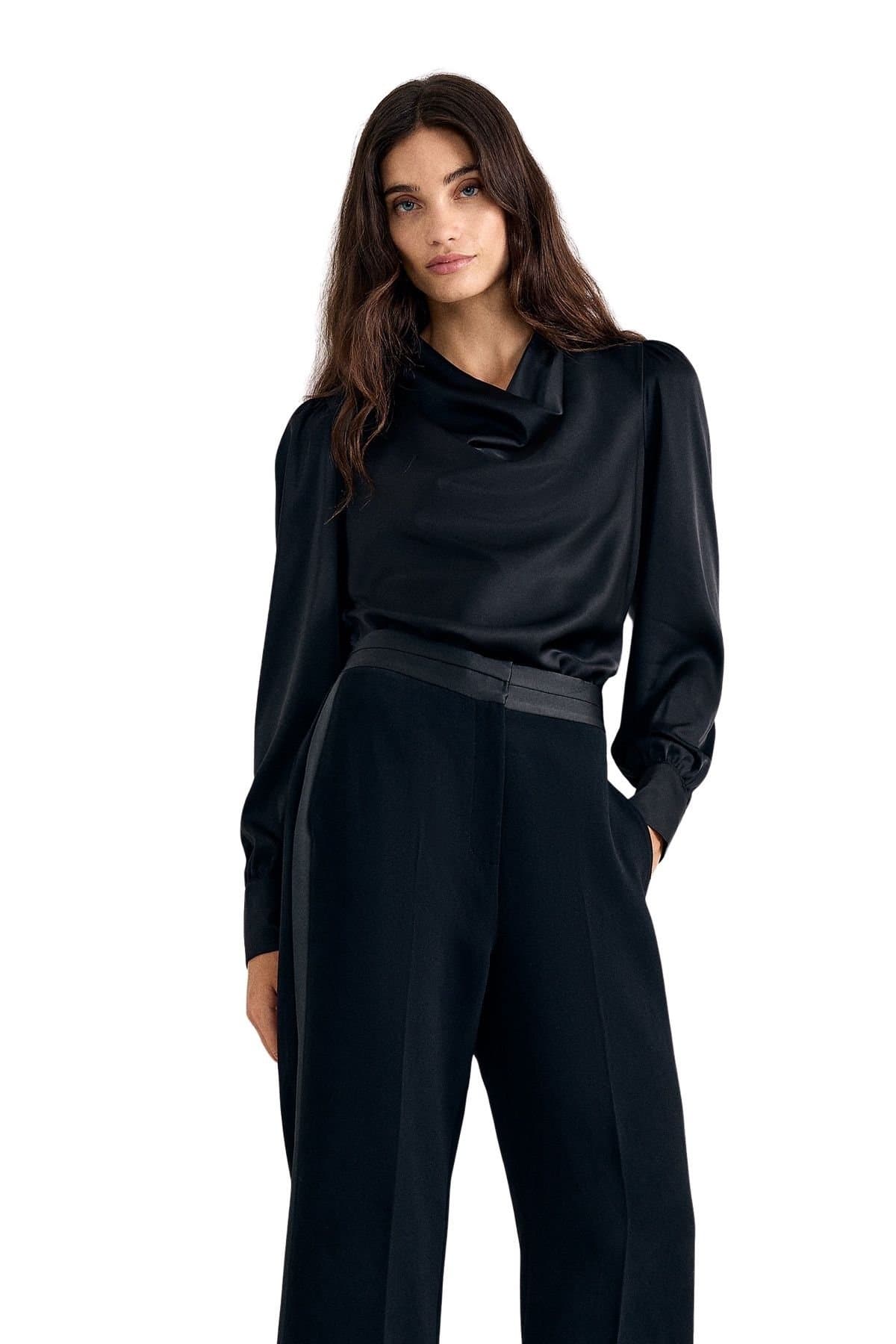 Phase Eight Phase Eight Women's Naomi Satin Top in Midnight