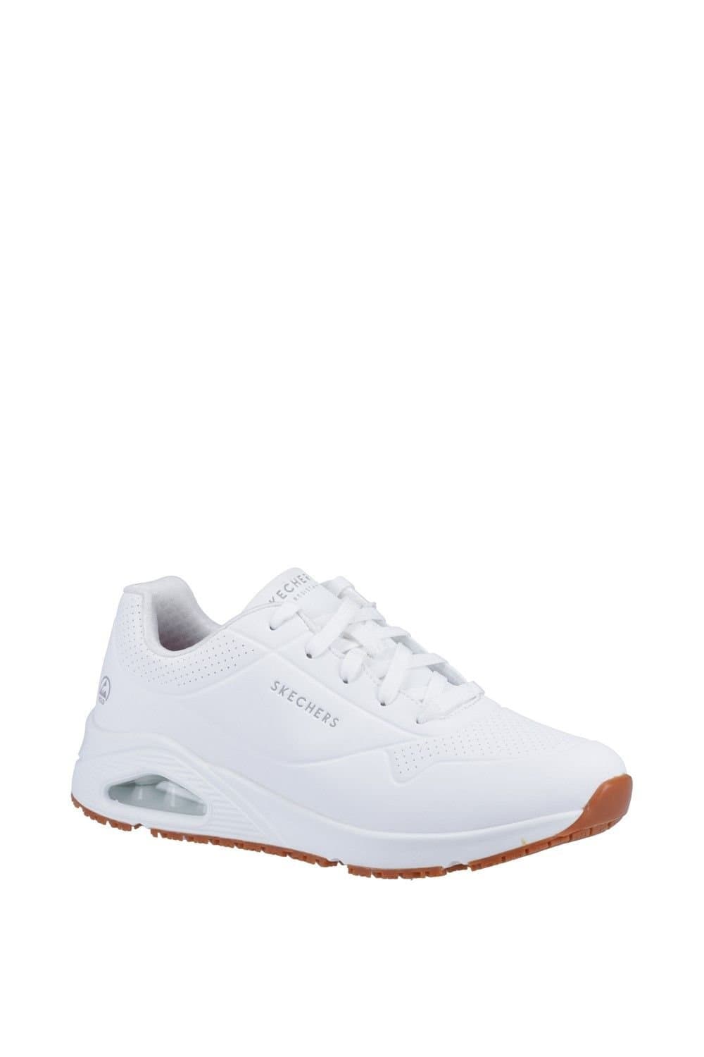 Skechers Skechers Men's Work Relaxed Fit: Uno SR - Sutal Work Shoe in White