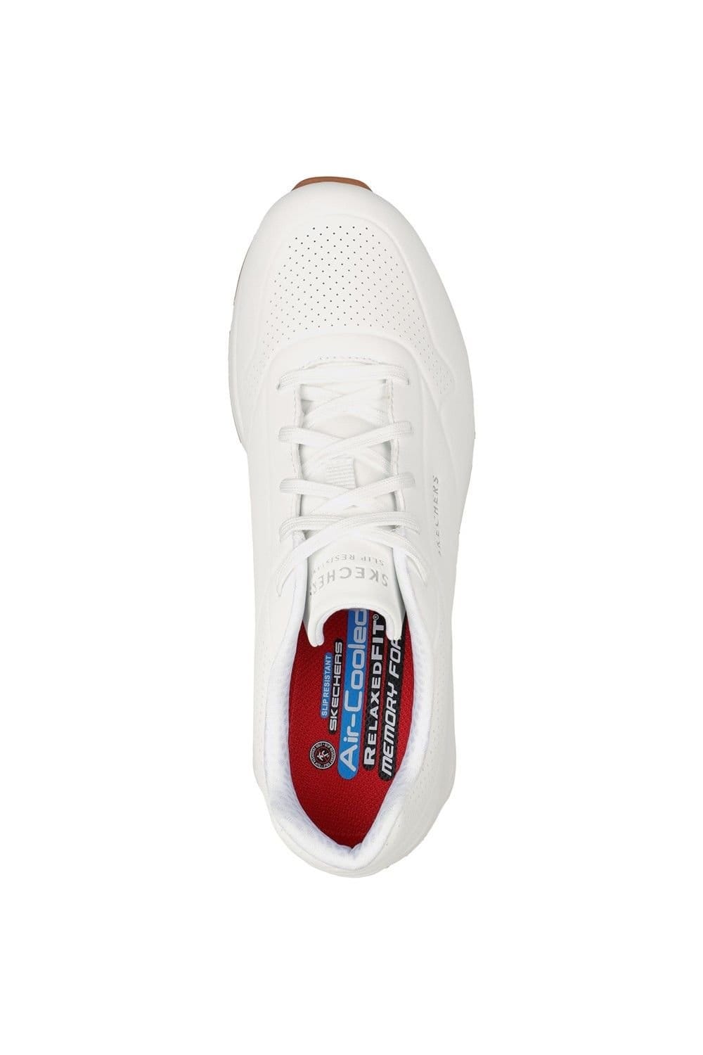 Skechers Skechers Men's Work Relaxed Fit: Uno SR - Sutal Work Shoe in White - 4