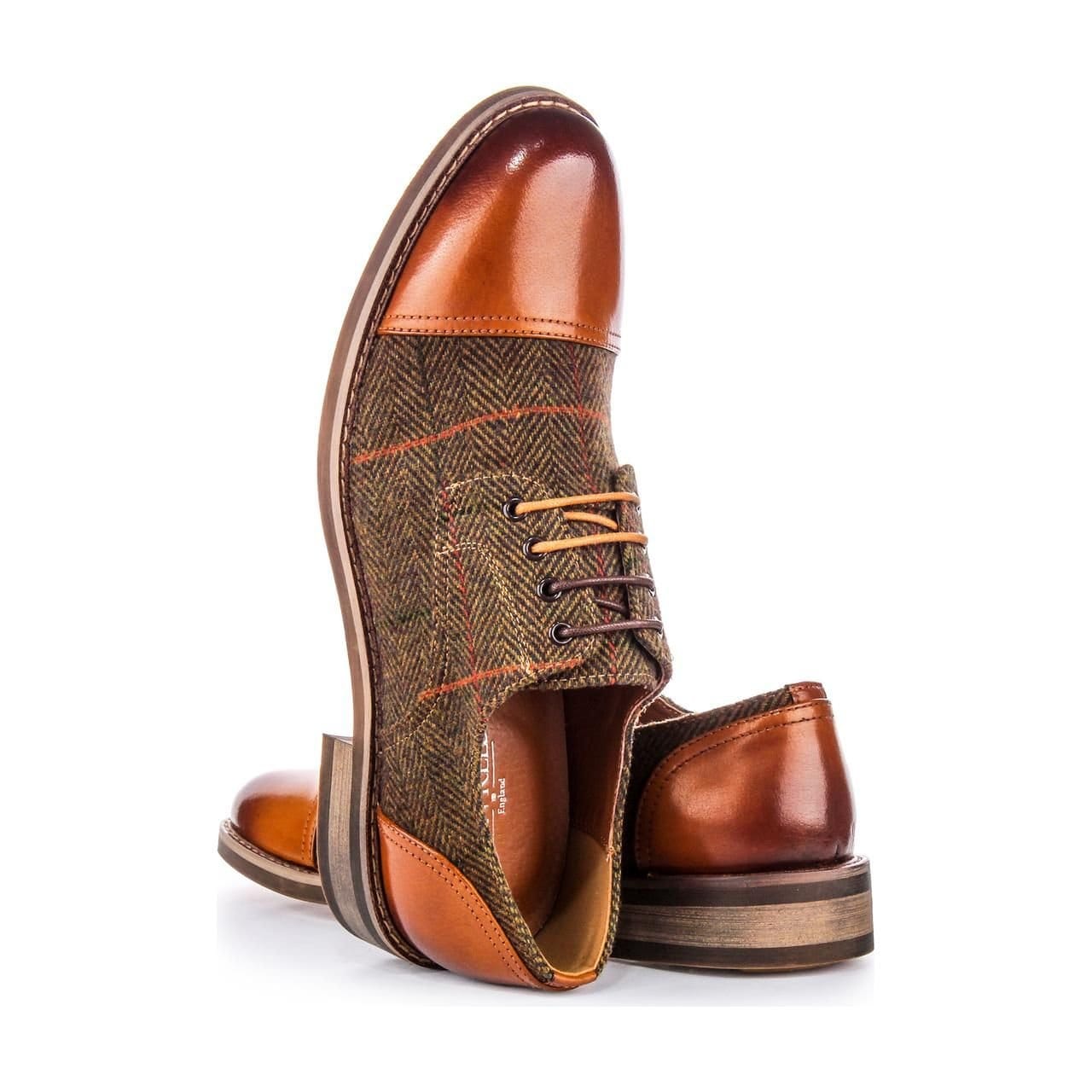 JUSTINREESS ENGLAND JUSTINREESS ENGLAND Men's 'Theon' Leather Shoes in Brown - 4