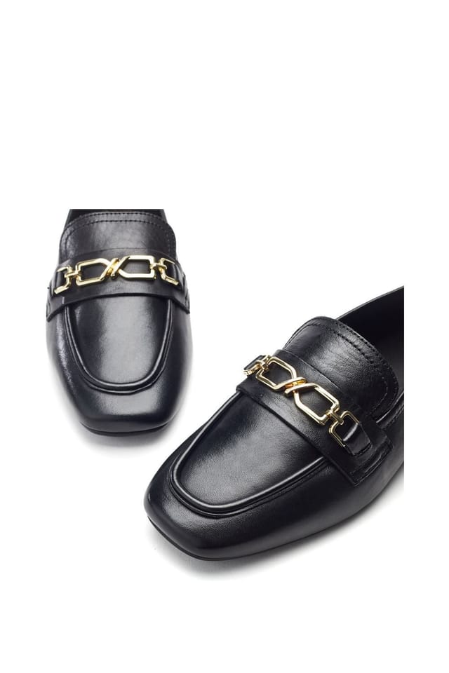 Moda In Pelle Moda In Pelle Women's 'Earley' Leather Ballet Pumps in Black - 3