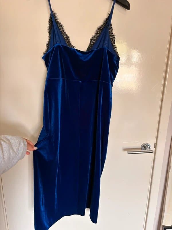 ASOS Asos velvet dress with lace details
