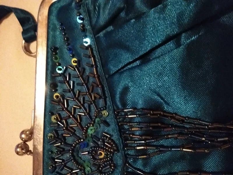 New Look New Look sequined/beaded detail clasp fastening bag