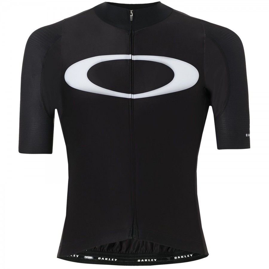 Oakley Oakley Men's Premium Branded Zip Up Black Cycling Road Jersey - 4