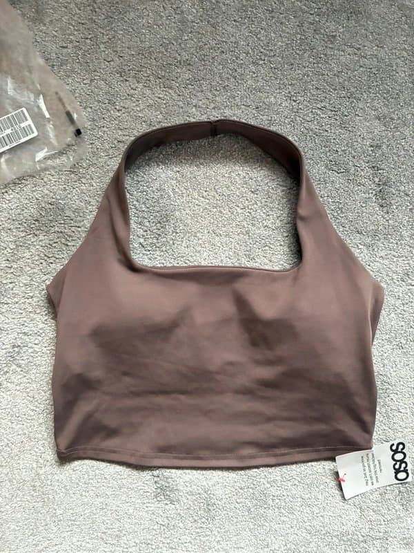 ASOS ASOS 4505 inner bra halter neck top 12