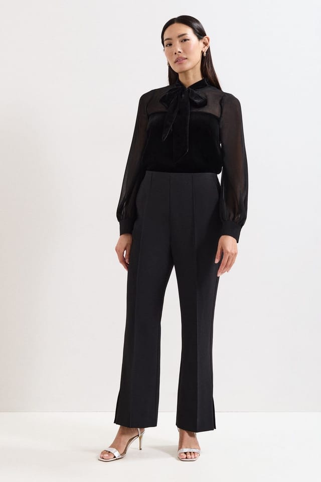 Phase Eight Phase Eight Women's Stasia Mid Rise Tux Trouser in Black - 3