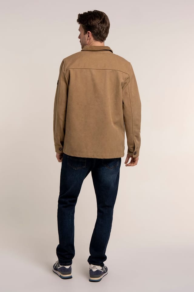 Brakeburn Brakeburn Men's NEWCHURCH CANVAS SHACKET in Tan - 2