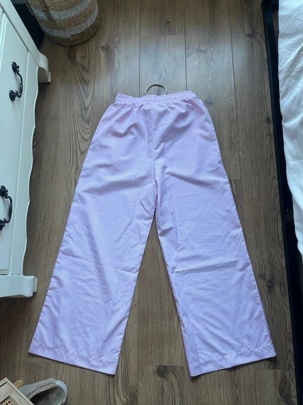 no brand Pink Stripe Trousers