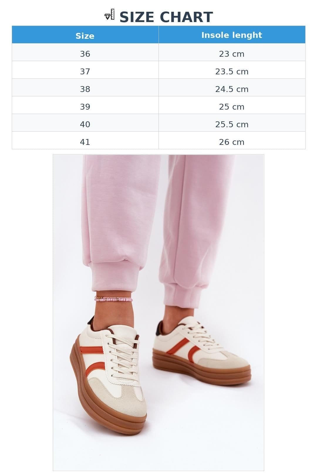 Love Lace Love Lace Women's Platform Sneakers in Ecological with Cushioned Insoles in Beige - 4