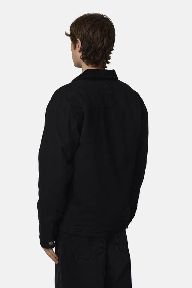 Good For Nothing Good For Nothing Men's Washed Worker Jacket in Black - 2