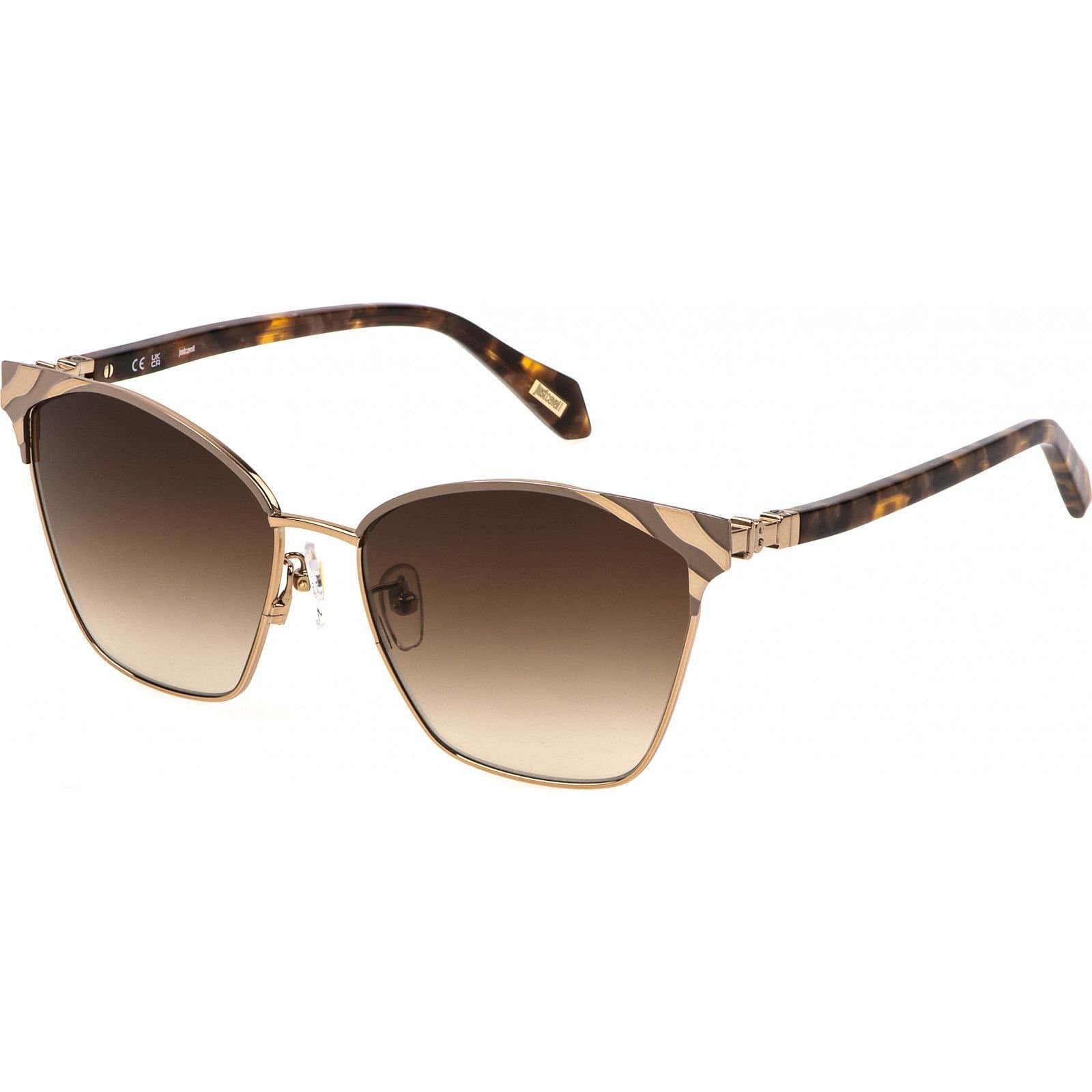 Just Cavalli Just Cavalli Women's SJC093-5802AM Butterfly Sunglasses in Brown