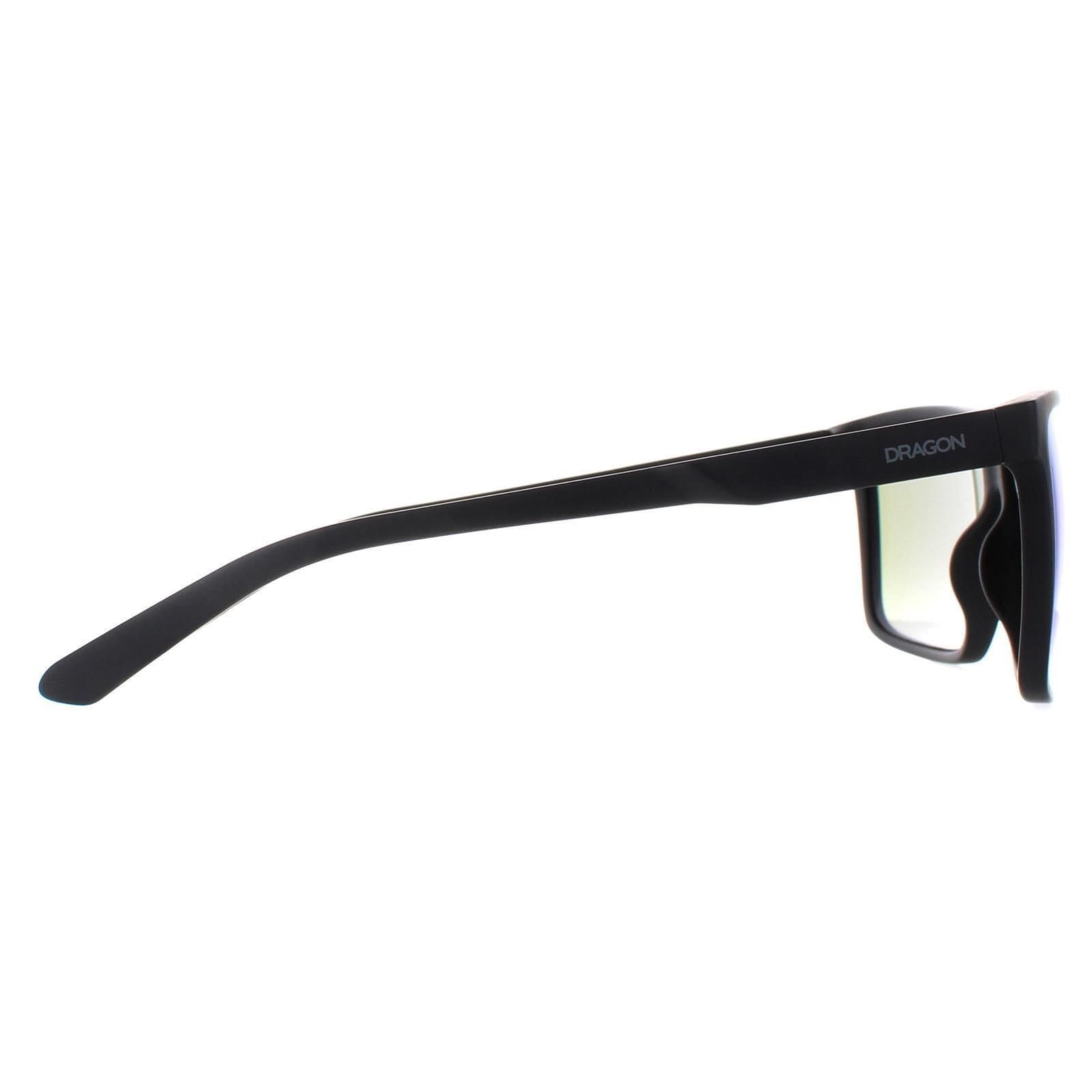 Dragon Dragon Men's Rectangle Matte Black Lumalens Blue Ionized Sparrow - 4