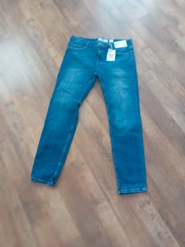 Bershka Blue Denim Skinny Jeans
