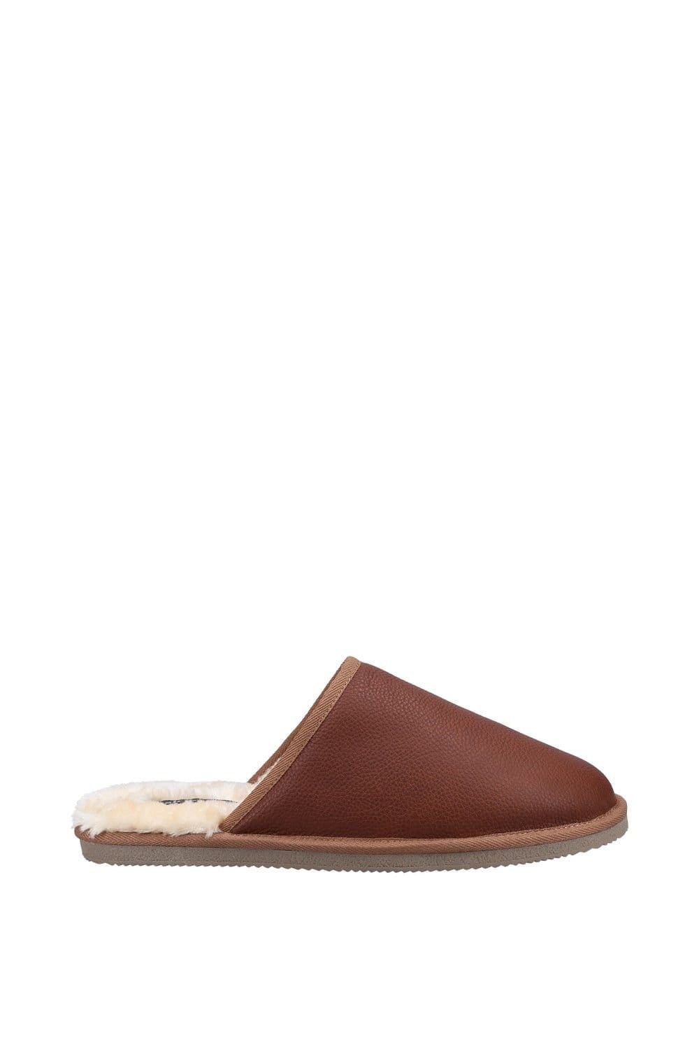 Hush Puppies Hush Puppies Men's 'Coady' Leather Slipper in Tan - 4