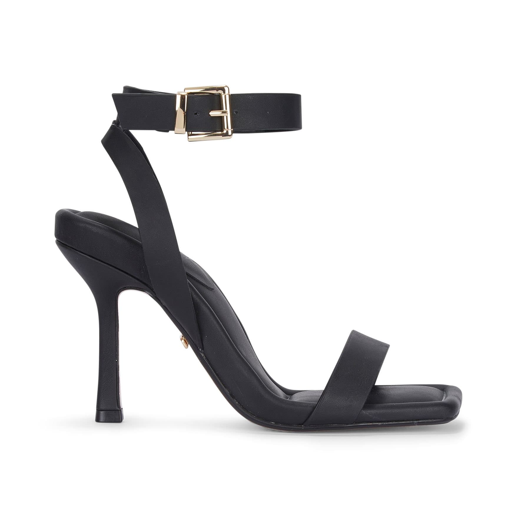 MALOW LONDON MALOW LONDON Black PU Millie Heeled Sandals