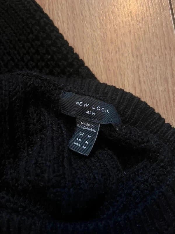 New Look Black chunky knit sweater