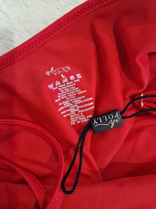 Oh Polly Red Zebra Print Swimsuit