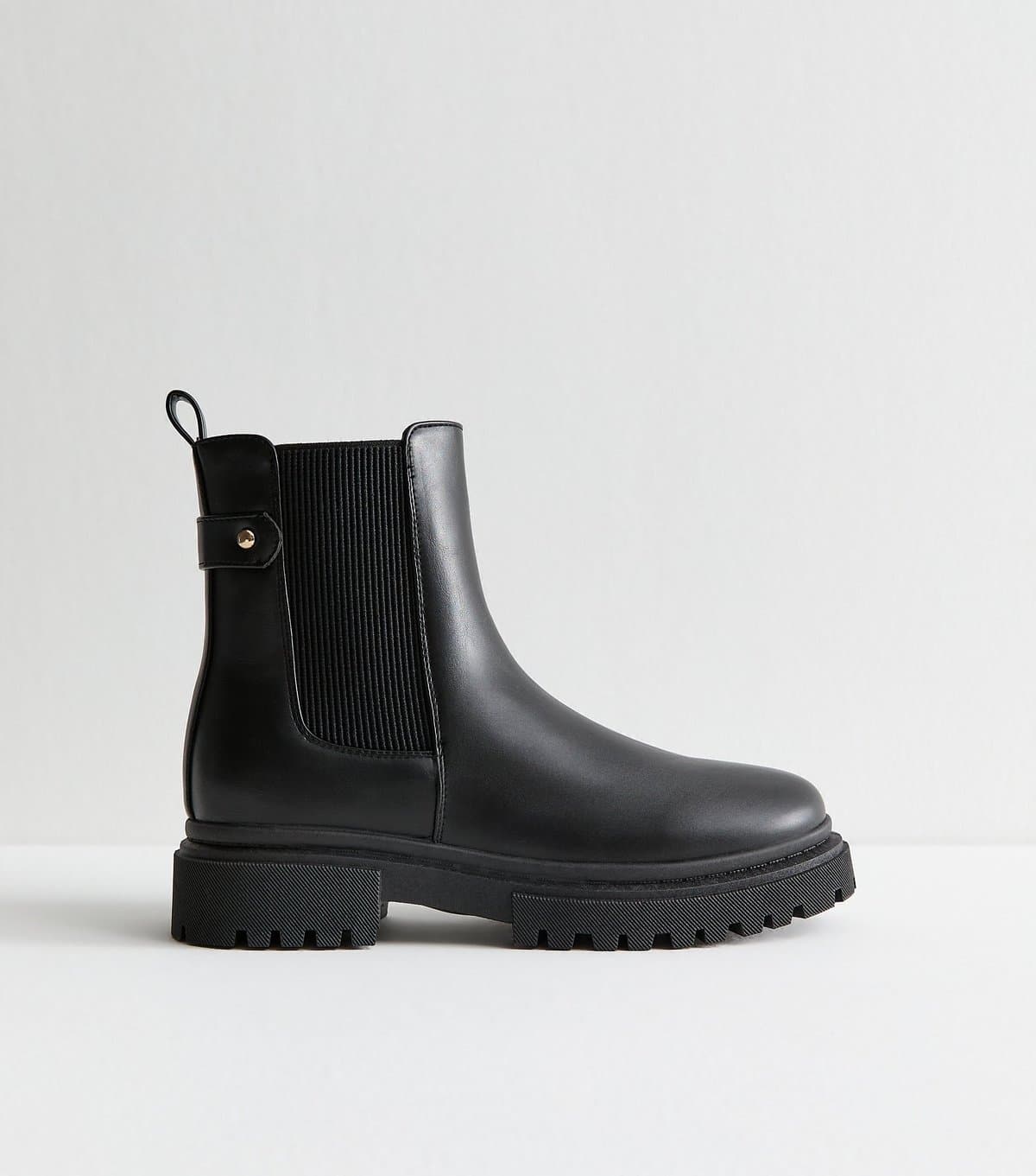 New Look New Look Black Faux Leather Chelsea Boots