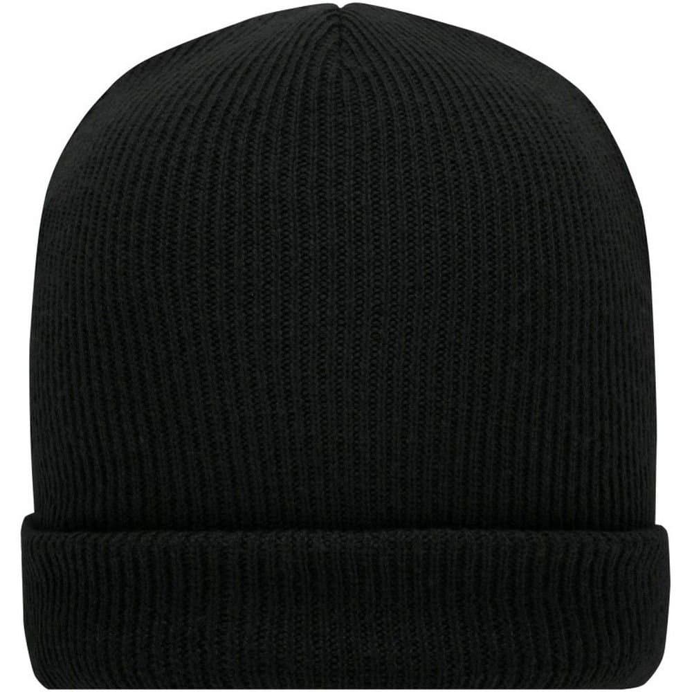 Myrtle Beach Myrtle Beach Men's Knitted Soft Winter Beanie in Black